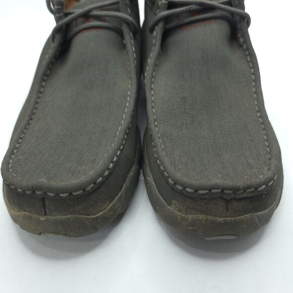 Twisted X Men\'s Casual Dark Grey Chukka Driving Moc Shoes MDM0086 Size 7.5